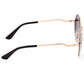Chic Black Square Metal Sunglasses