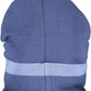 Chic Blue Winter Cap with Contrasting Details