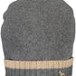 Elegant Wool-Cashmere Cap with Embroidery