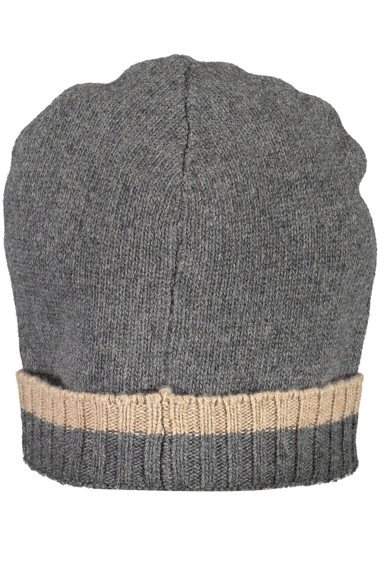 Elegant Wool-Cashmere Cap with Embroidery