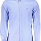 Elegant Light Blue Cotton Blend Shirt