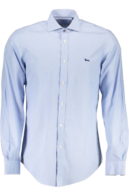 Elegant Light Blue Organic Cotton Shirt