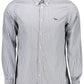 Elegant Light Blue Regular Fit Men's Shirt