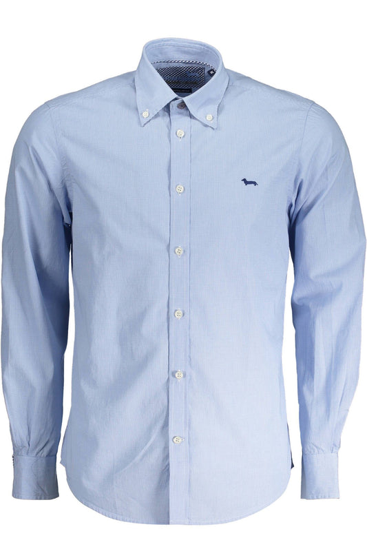 Elegant Light Blue Long-Sleeve Shirt