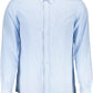 Elegant Light Blue Button-Down Shirt