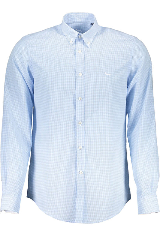 Chic Light Blue Button-Down Collar Shirt