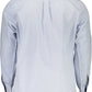 Chic Light Blue Button-Down Regular Fit Shirt