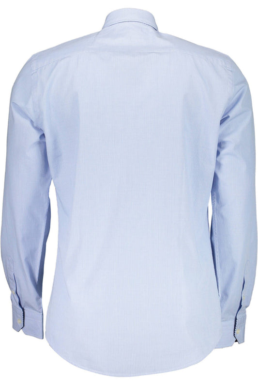 Elegant Light Blue Organic Cotton Shirt