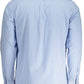 Elegant Light Blue Button-Down Organic Shirt