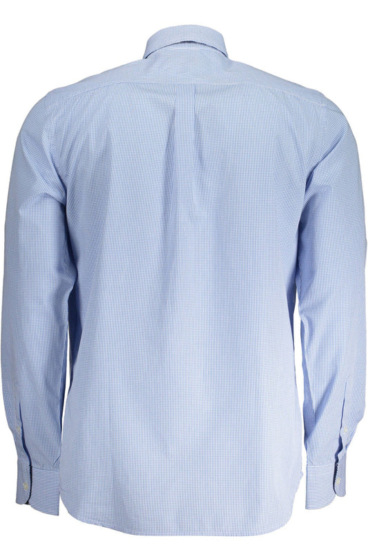 Elegant Light Blue Organic Cotton Shirt