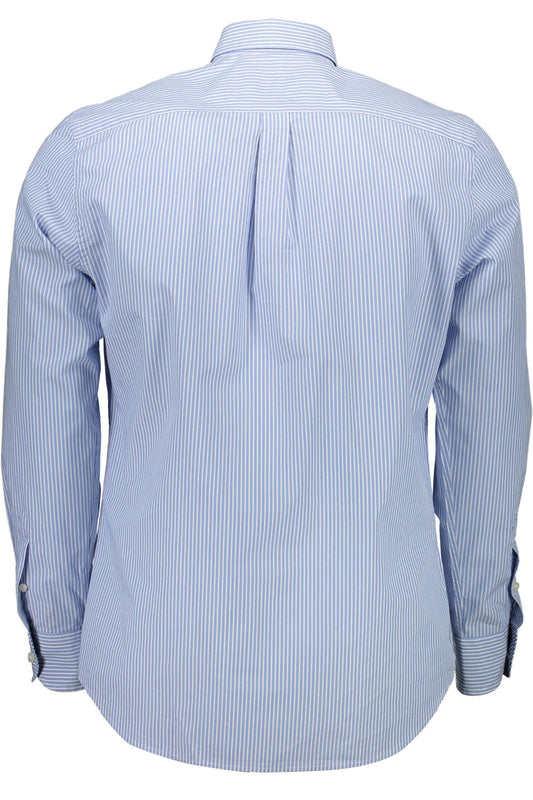 Elegant Light Blue Regular Fit Men's Shirt