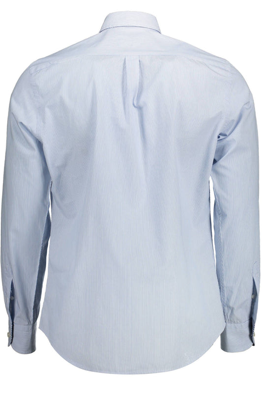 Elegant Light Blue Organic Cotton Shirt