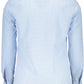 Chic Light Blue Button-Down Collar Shirt
