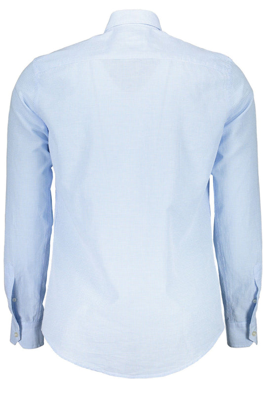 Chic Light Blue Button-Down Collar Shirt