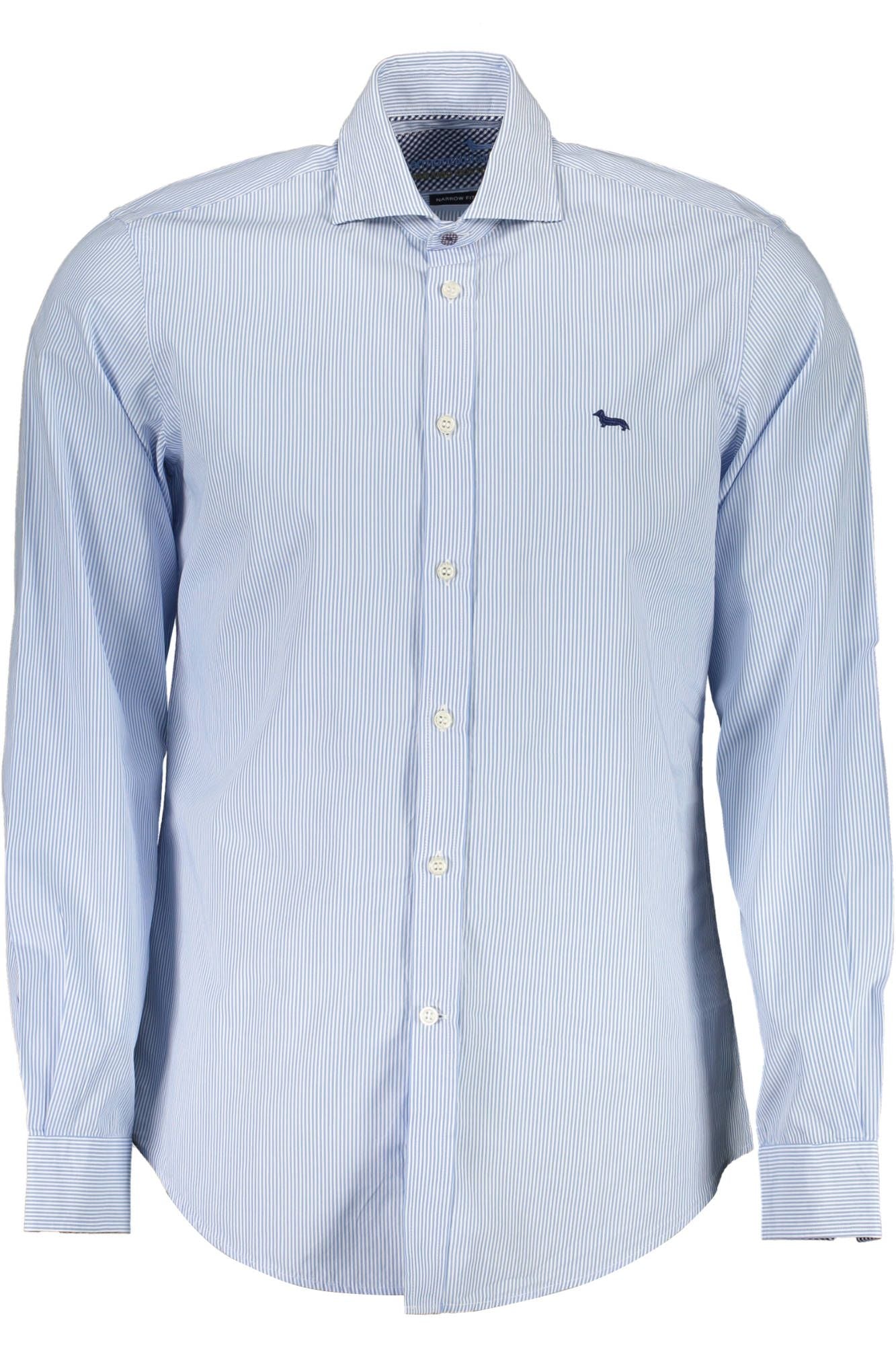 Elegant Light Blue Narrow Fit Dress Shirt