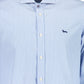 Elegant Light Blue Organic Cotton Shirt