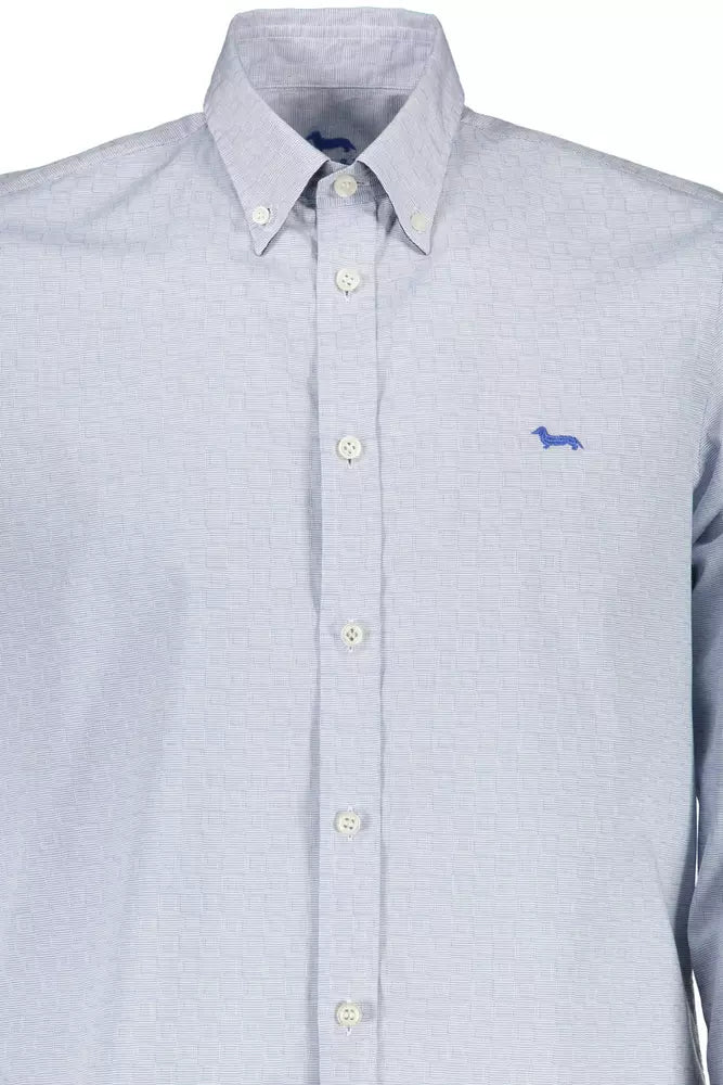 Elegant Light Blue Cotton Shirt