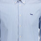 Elegant Light Blue Organic Cotton Men's Shirt