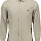 Elegant Beige Narrow Fit Cotton Shirt