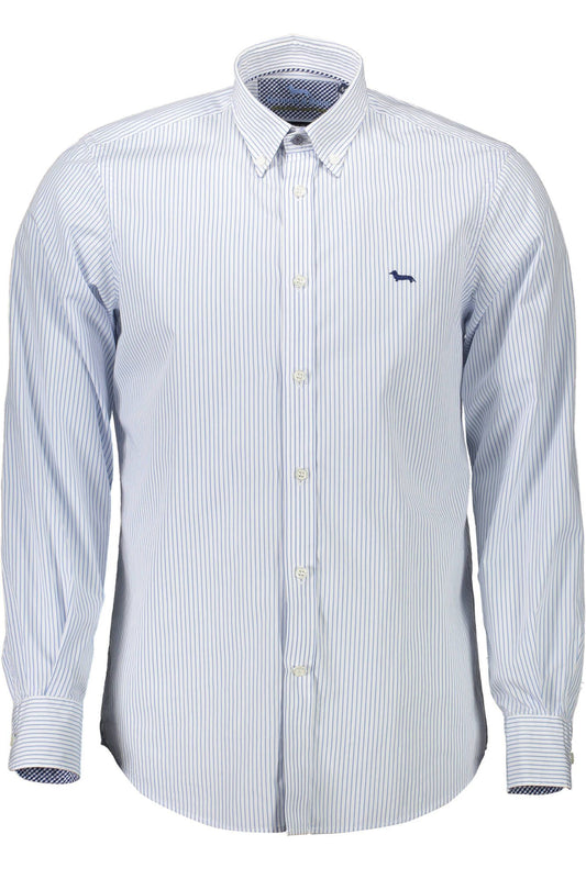 Elegant White Button-Down Organic Cotton Shirt