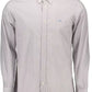 Elegant White Cotton Long Sleeve Shirt