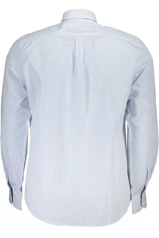 Elegant White Cotton Button-Down Shirt