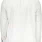 Elegant White Cotton Shirt with Contrasting Cuffs