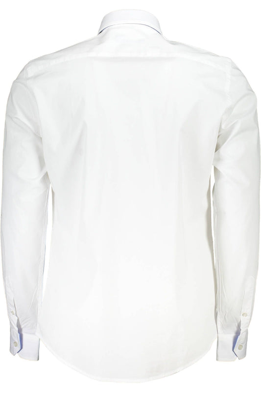 Elegant White Cotton Blend Shirt