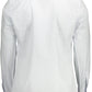 Elegant White Cotton Shirt with Contrast Detailing