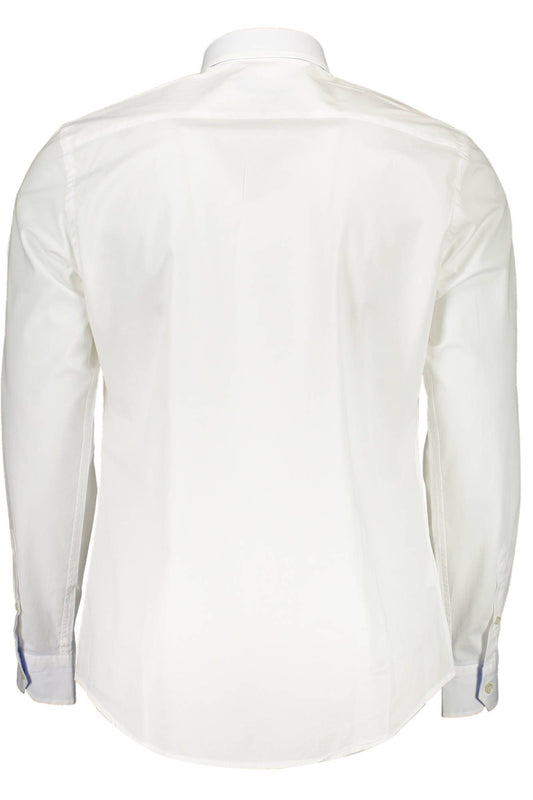 Elegant Cotton Blend White Shirt for Men