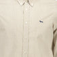Elegant White Button-Down Men's Shirt