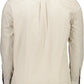 Elegant White Button-Down Men's Shirt