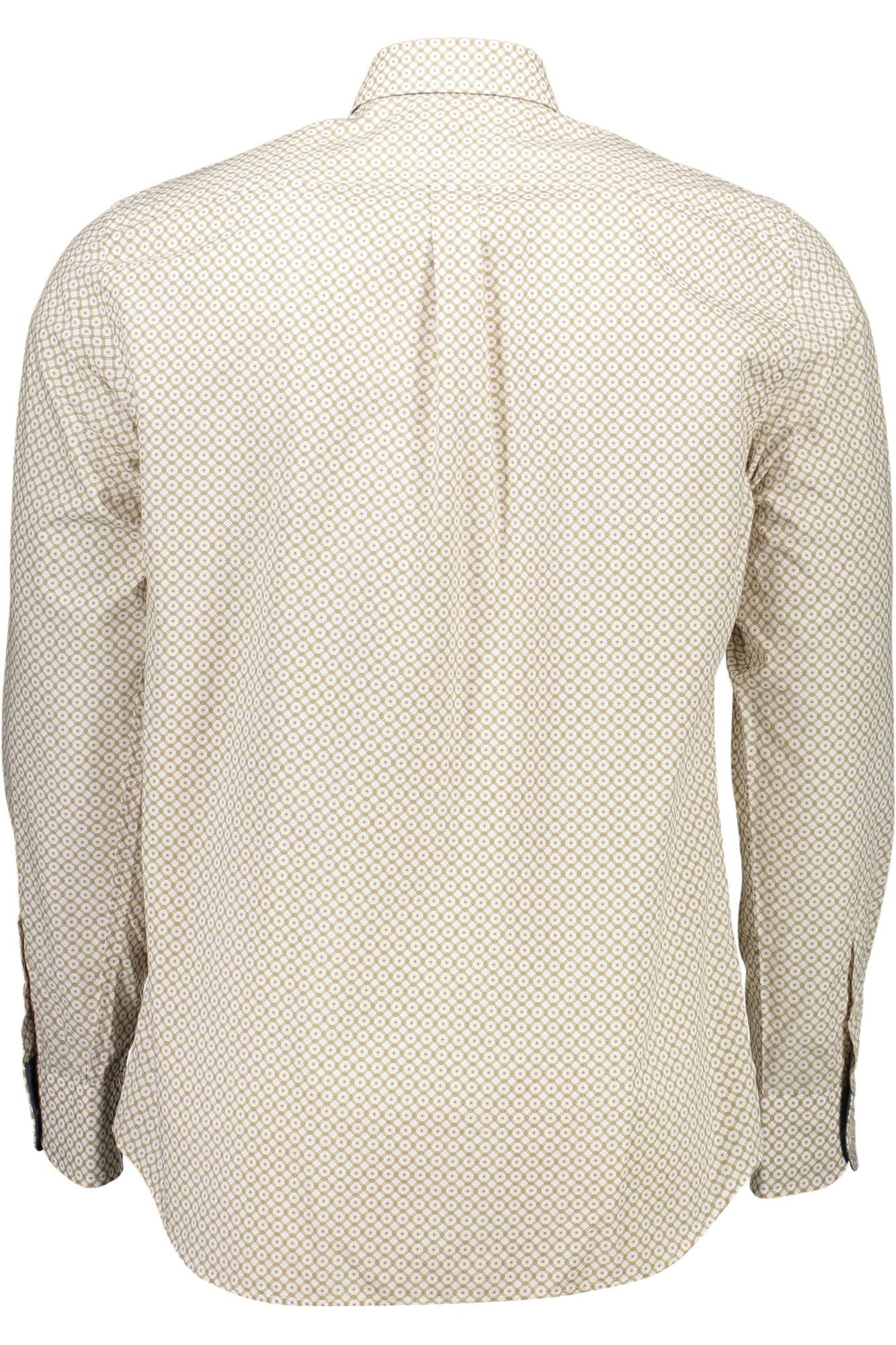 Elegant White Button-Down Men's Shirt