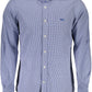 Elegant Blue Narrow Fit Long Sleeve Shirt