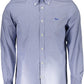 Elegant Blue Organic Cotton Shirt
