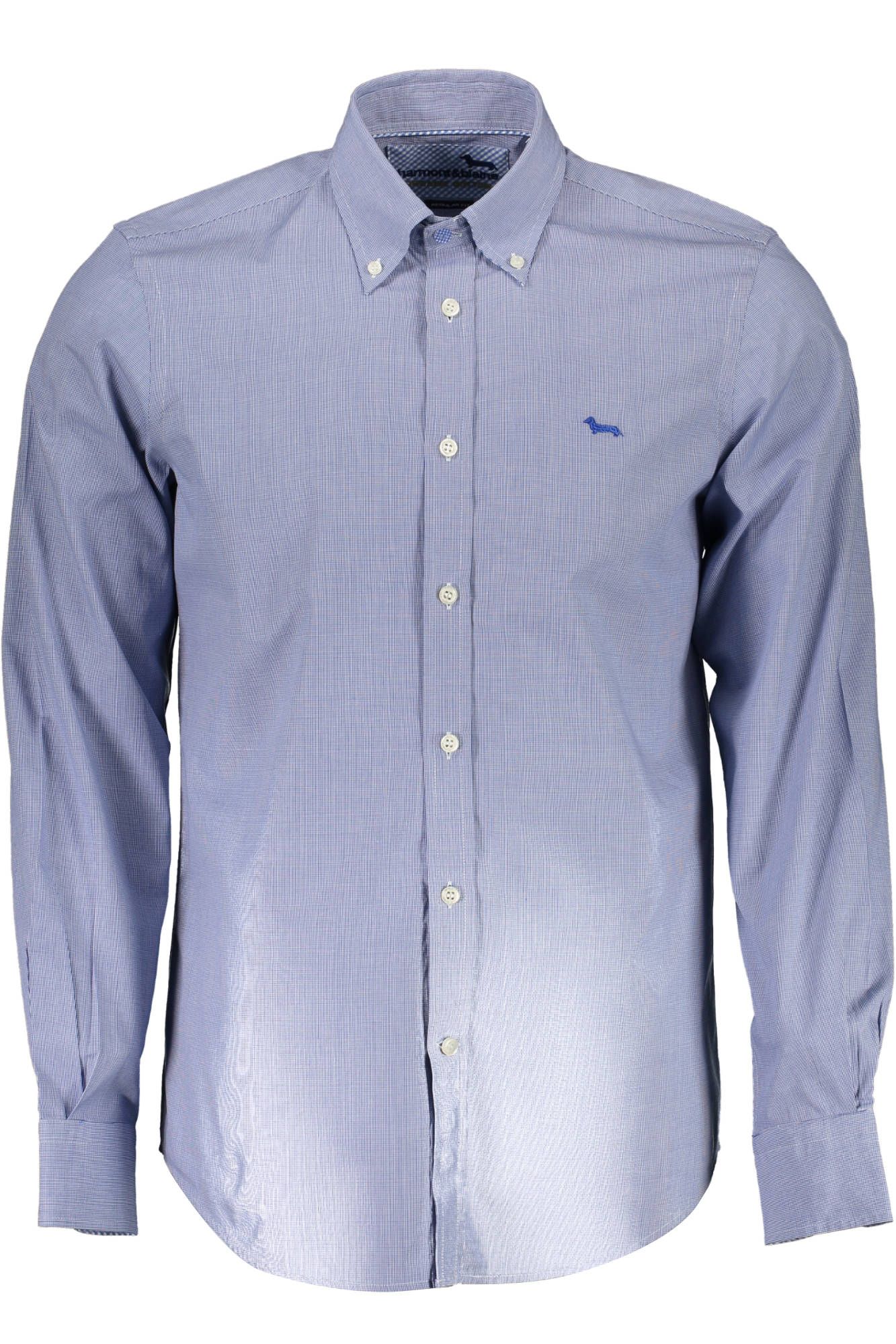 Elegant Blue Organic Cotton Shirt