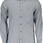 Elegant Blue Regular Fit Long Sleeve Shirt
