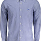 Elegant Organic Cotton Blue Shirt for Men