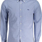 Elegant Blue Organic Cotton Shirt for Men