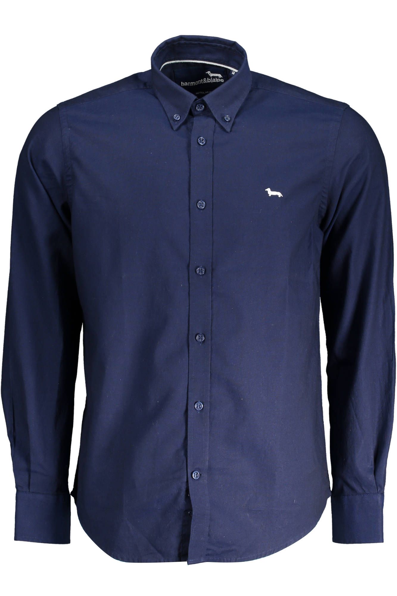 Elegant Regular Fit Blue Cotton Shirt