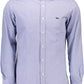 Elegant Blue Narrow Fit Cotton Shirt