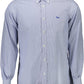 Elegant Blue Organic Cotton Shirt