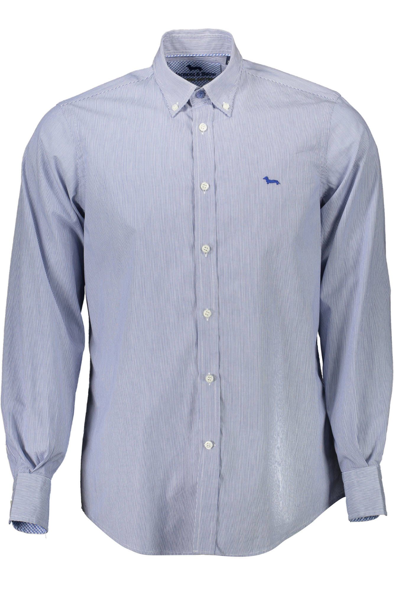 Elegant Blue Organic Cotton Shirt