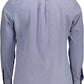 Elegant Blue Long Sleeve Button-Down Shirt