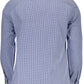 Elegant Blue Narrow Fit Long Sleeve Shirt