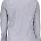Sleek Blue Organic Cotton Shirt with Logo