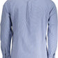 Elegant Blue Organic Cotton Shirt