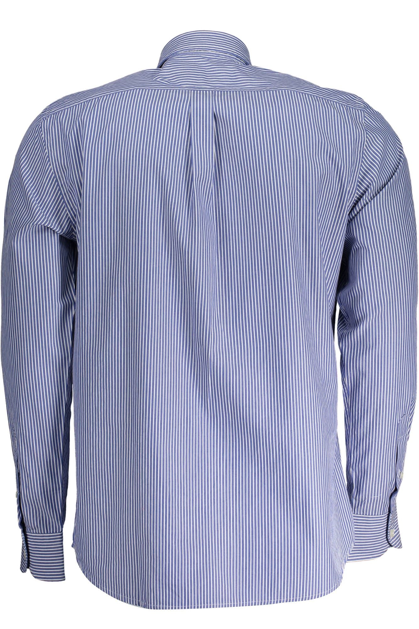 Elegant Organic Cotton Blue Shirt for Men