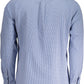 Elegant Blue Organic Cotton Shirt for Men