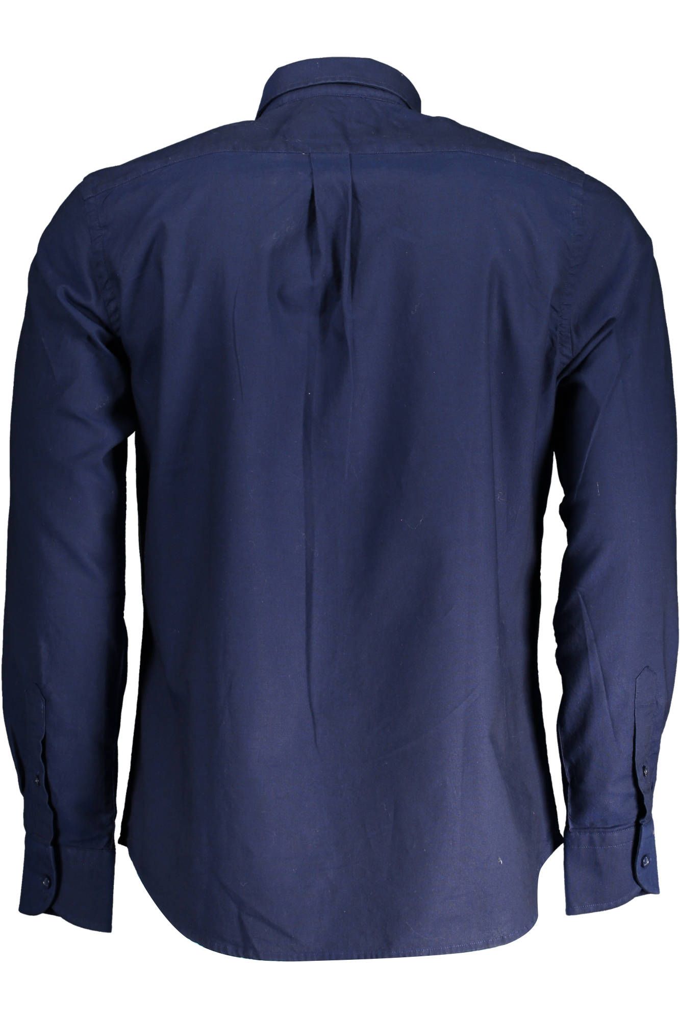 Elegant Regular Fit Blue Cotton Shirt